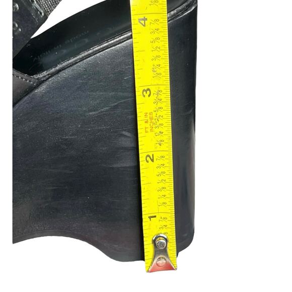 Vintage Gucci Women’s Black Wooden Platform Slingback Sandal Size 6.5 - Picture 13 of 13